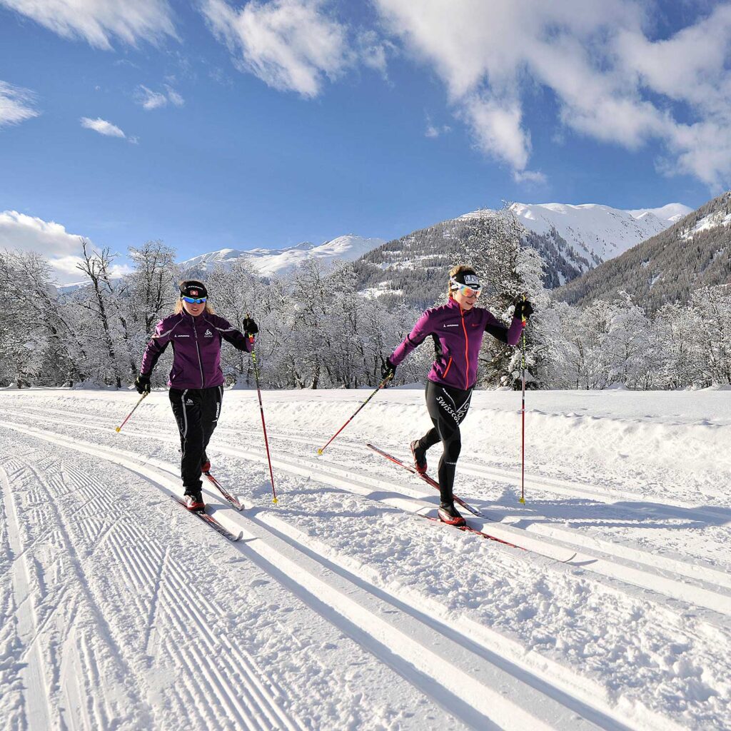 Cross country skiing in Valais